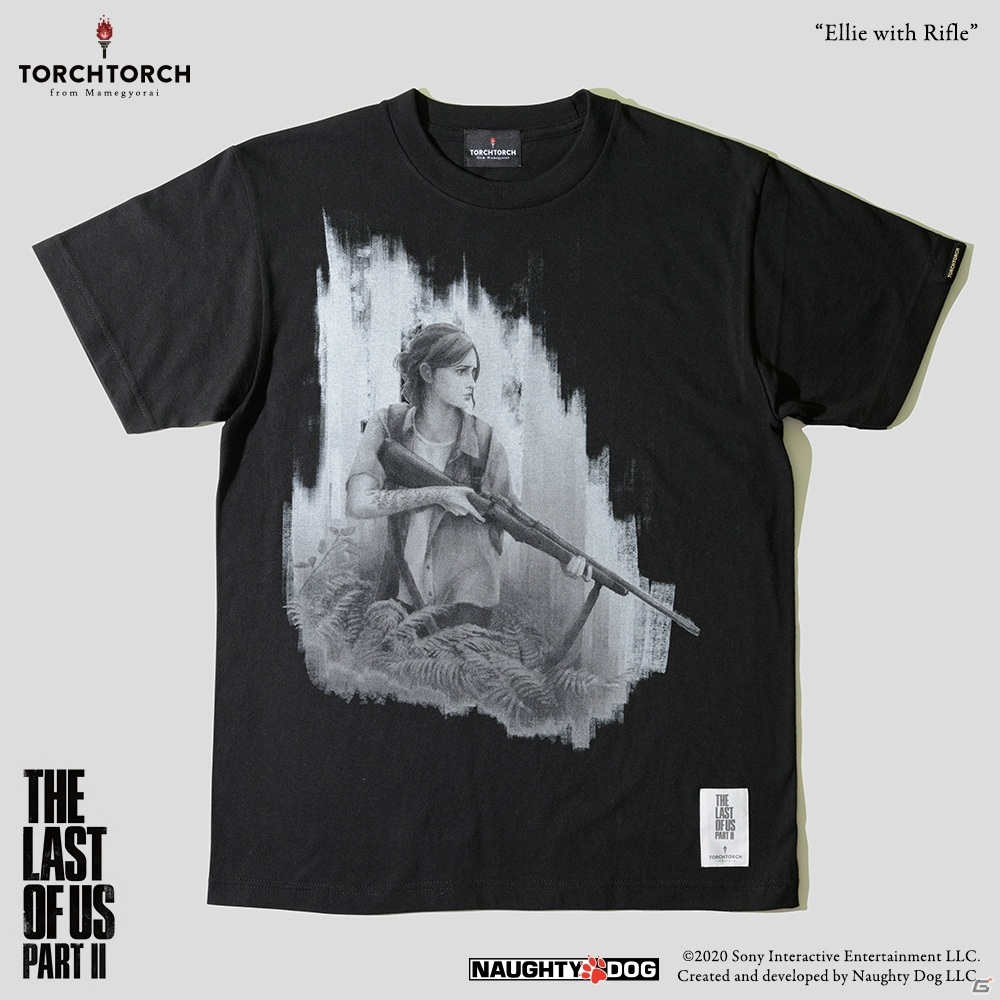 「THE LAST OF US PART II」ギターを弾くエリーとライフルを手にするエリー、2種のTシャツが「TORCH TORCH」から発売決定！の画像8