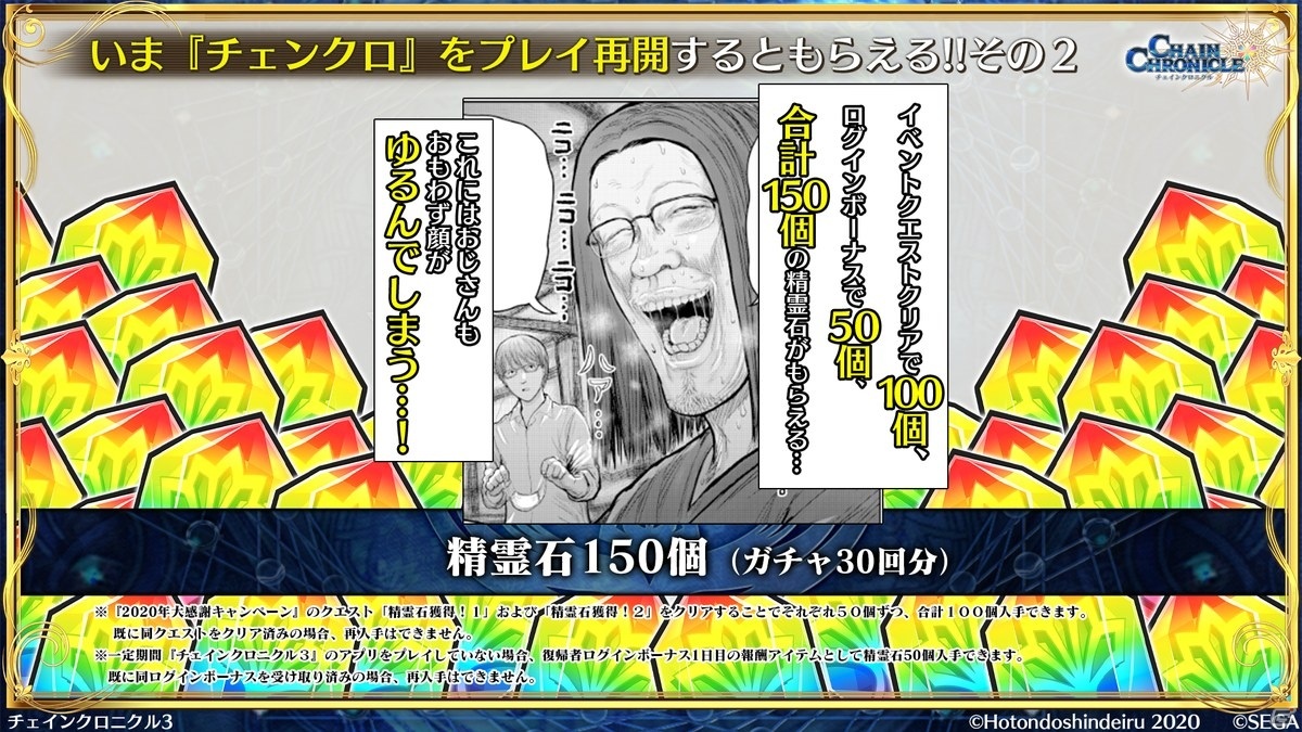 「異世界おじさん」コラボから第4部まで「チェインクロニクル」の新情報を紹介！【TGS2020】の画像