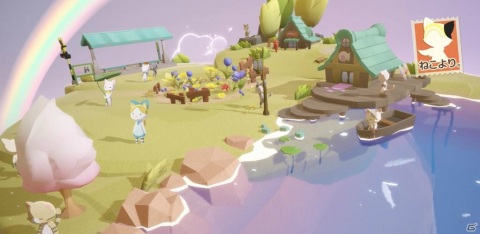 iOS/Android「ねこより」が配信開始！空の島を旅する猫たちに癒されるカジュアルシミュレーションゲームの画像1