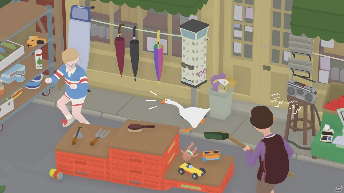 「Untitled Goose Game ～いたずらガチョウがやって来た！～」1周年記念アップデートで2人同時プレイが可能に！の画像11