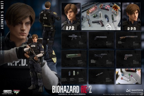 「バイオハザード RE:2」レオンの1/6アクションフィギュアが受注開始！作中のあらゆるポージングを再現可能の画像4