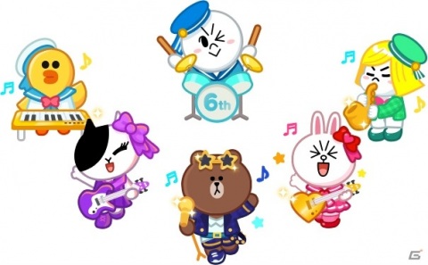「LINE POP2」リリース6周年イベントが開催！ロックで可愛いブラウンが6周年記念ミニモンとなって登場の画像2