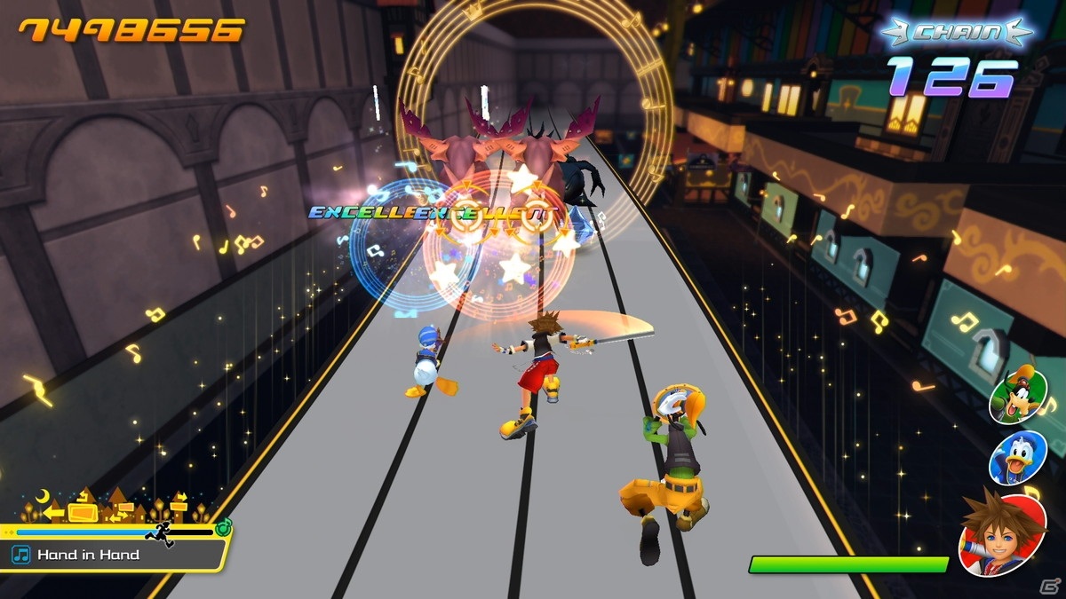 「キングダム ハーツ メロディ オブ メモリー」の体験版が配信開始！「Hand in Hand」など全6曲がプレイ可能の画像2