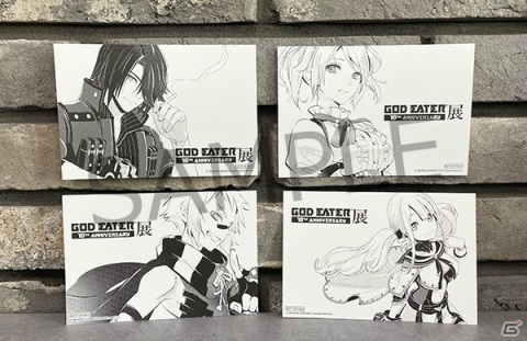 「GOD EATER展 10TH ANNIVERSARY」の後期が10月18日より開始！入場者特典の絵柄がシオとギルバート、クレア、エリナの4種にの画像2