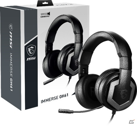 MSI、ONKYOの40mmドライバーを採用したハイレゾオーディオゲーミングヘッドセット「IMMERSE GH61」を発売の画像1