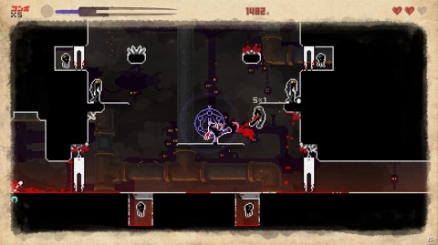 Switch「They Bleed Pixels」が本日発売！ゴシックな雰囲気が特徴の高難度アクションを楽しもうの画像4