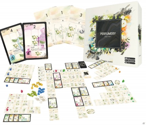 香水を製造し最高のブランドを目指すボードゲーム「パフューマリー」の先行販売が11月14日に開始！の画像1
