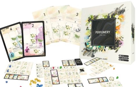 香水を製造し最高のブランドを目指すボードゲーム「パフューマリー」の先行販売が11月14日に開始！