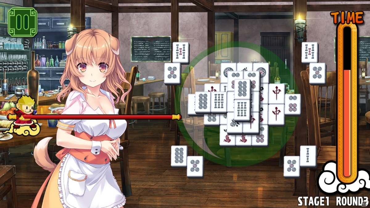 アニマルな美少女キャラと麻雀ソリティア対決！「Pretty Girls Mahjong Solitaire［GREEN］」がSteamで配信開始の画像5