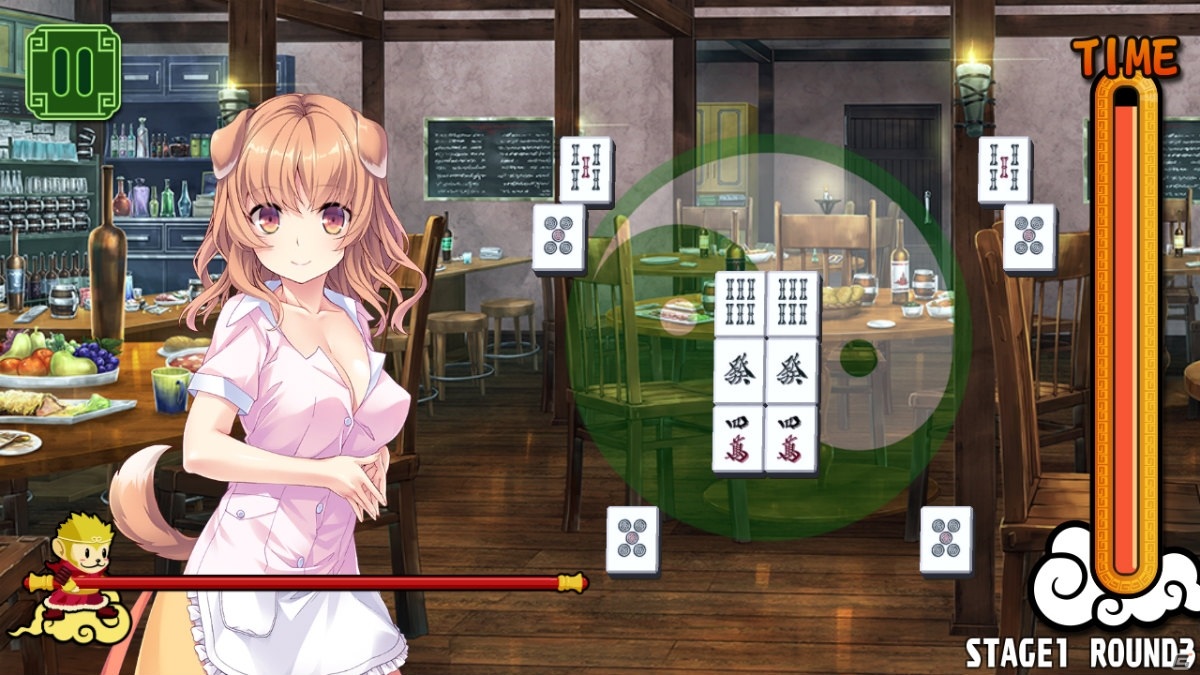 アニマルな美少女キャラと麻雀ソリティア対決！「Pretty Girls Mahjong Solitaire［GREEN］」がSteamで配信開始の画像6