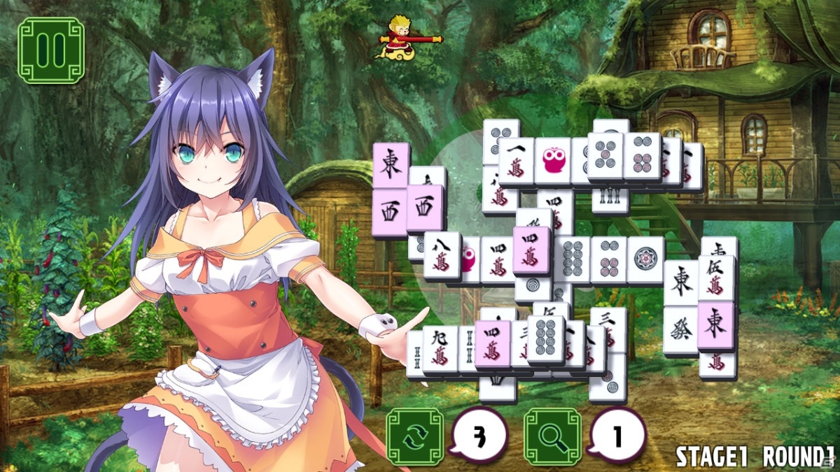アニマルな美少女キャラと麻雀ソリティア対決！「Pretty Girls Mahjong Solitaire［GREEN］」がSteamで配信開始の画像9
