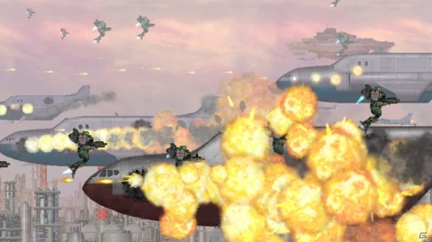 Steam「MECHBLAZE」が11月7日にリリース！近代兵器とスーパーメカが入り乱れる横スクロールACTの画像2