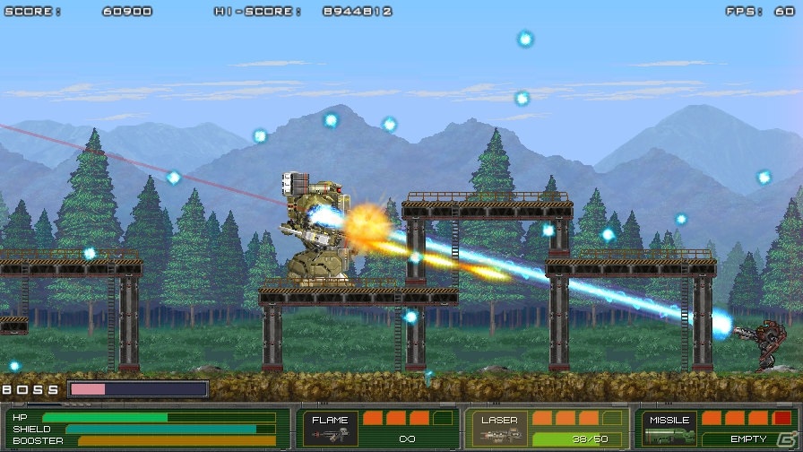 Steam「MECHBLAZE」が11月7日にリリース！近代兵器とスーパーメカが入り乱れる横スクロールACTの画像10