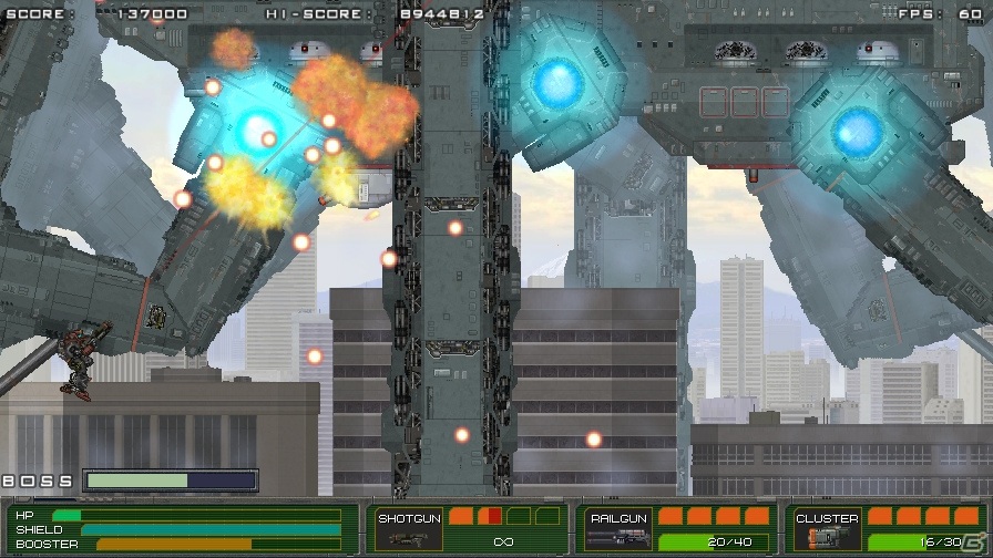 Steam「MECHBLAZE」が11月7日にリリース！近代兵器とスーパーメカが入り乱れる横スクロールACTの画像15