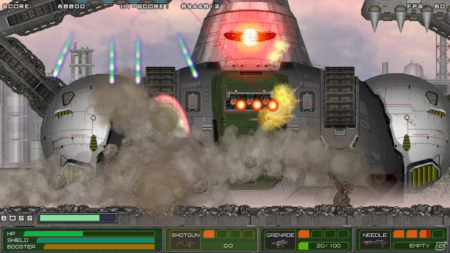 Steam「MECHBLAZE」が11月7日にリリース！近代兵器とスーパーメカが入り乱れる横スクロールACTの画像5