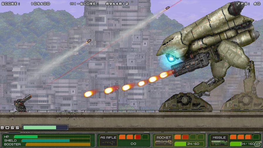 Steam「MECHBLAZE」が11月7日にリリース！近代兵器とスーパーメカが入り乱れる横スクロールACTの画像8