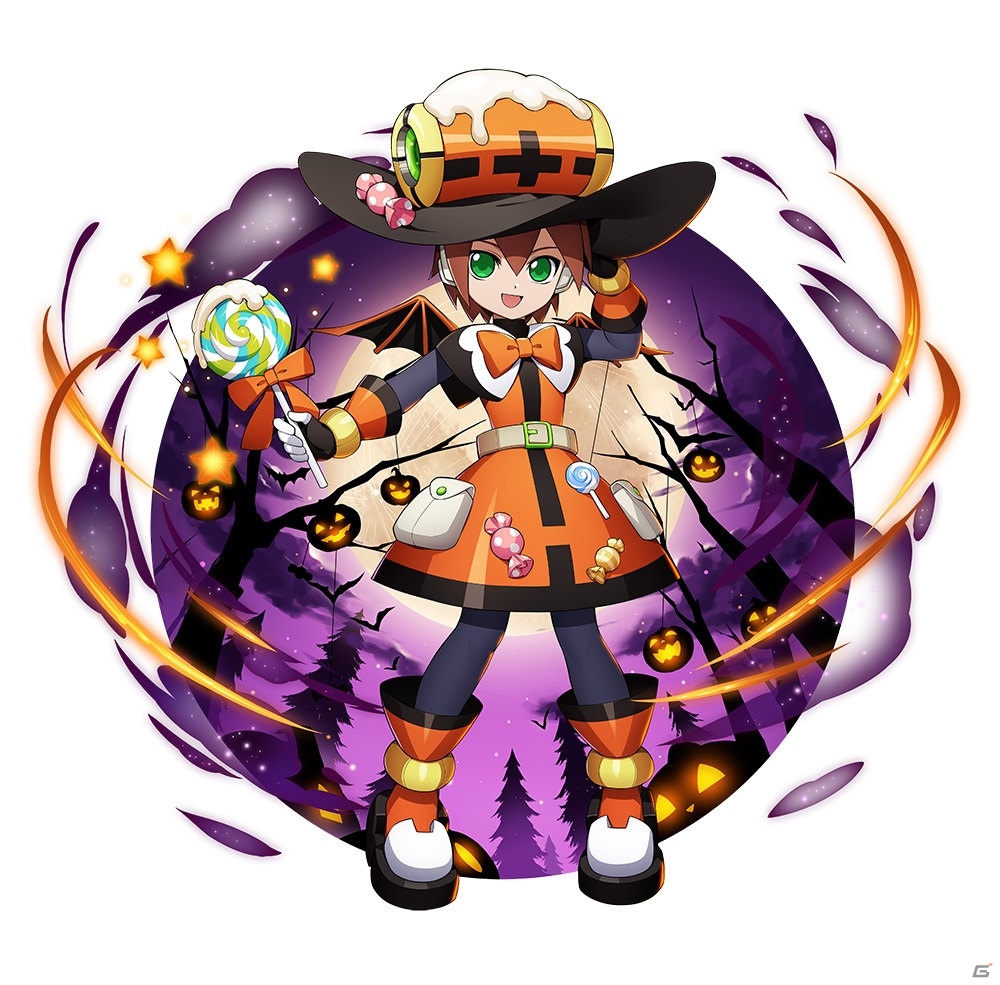 「ロックマンX DiVE」にハロウィン仕様の「エール」が登場！1日1回10連無料カプセルも開催の画像2