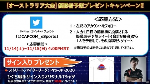 「CAPCOM Pro Tour Online 2020」オーストラリア大会が11月14日より実施！ひぐち選手がゲスト出演の画像4