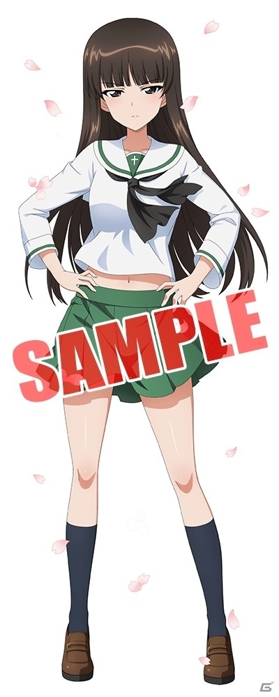 ガールズ＆パンツァー 戦車道大作戦！」大洗女子学園の制服に身を包ん