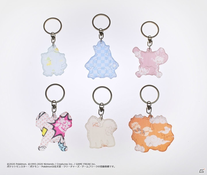 ポケモンシャツの生地の端切れを再利用したアクリルキーホルダー第2弾が登場！ポケモン図鑑のNo.029からNo.059までがラインナップの画像4