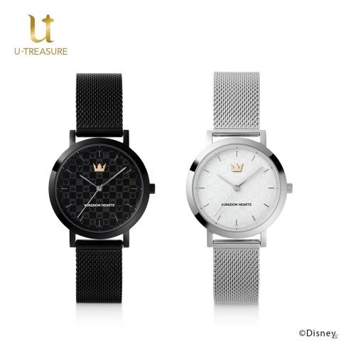 キングダム ハーツ」メタルメッシュベルトのモノグラム腕時計が予約
