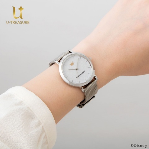 キングダム ハーツ」メタルメッシュベルトのモノグラム腕時計が予約