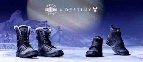 「Destiny 2」とシューズブランド「パラディウム」のコラボブーツが登場！都市探検と銀河系が融合したデザインの画像1