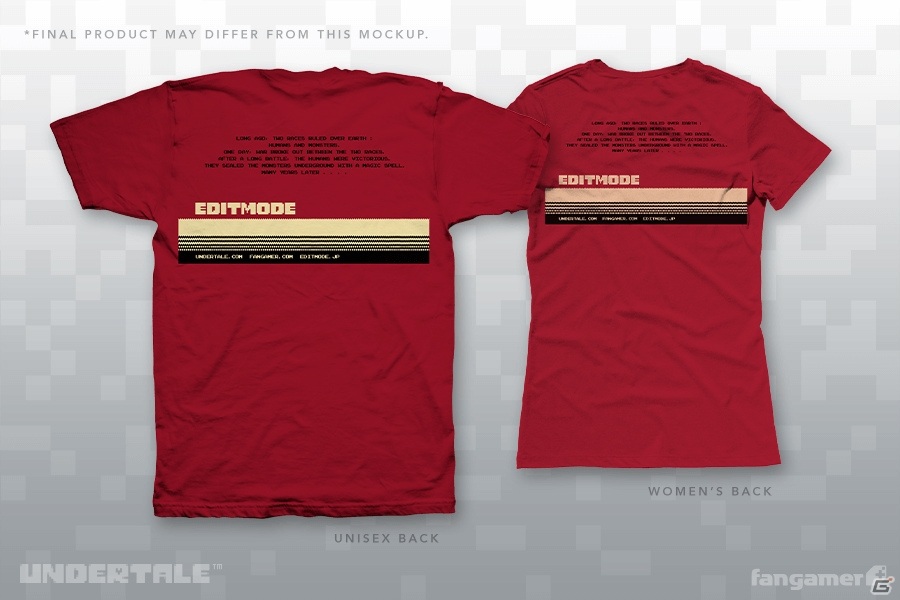 「UNDERTALE」オリジナルTシャツや缶入りフレークシールなど、最新グッズ3点が登場！の画像2