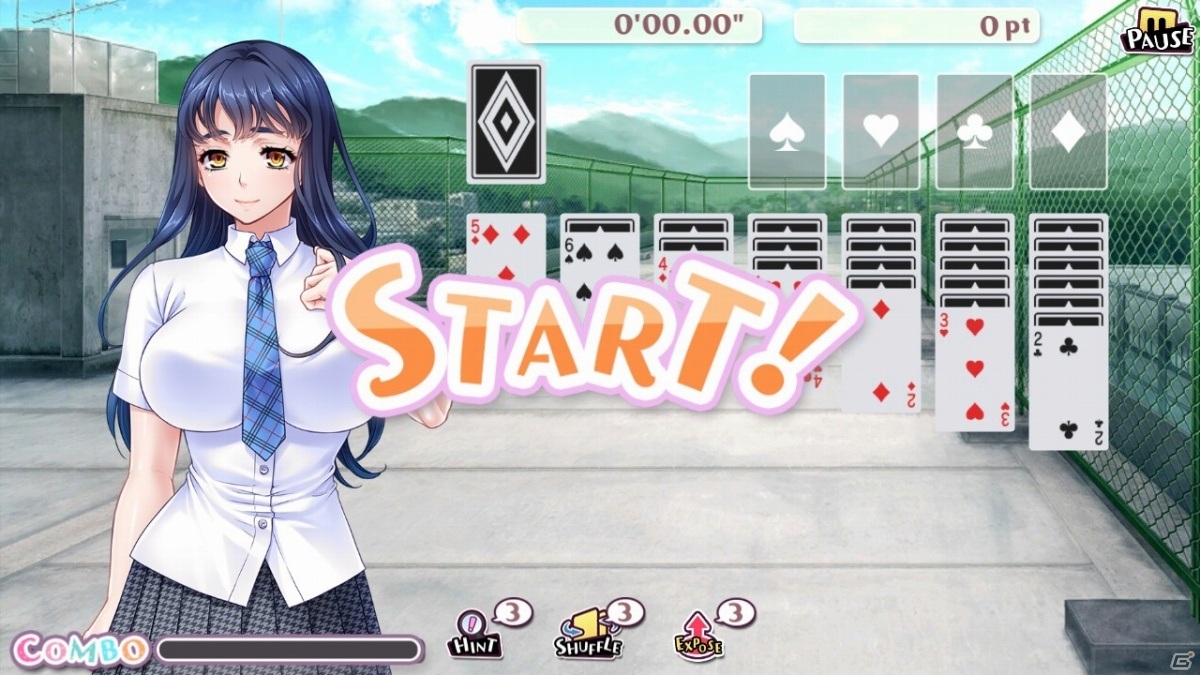 Steam「Pretty Girls Klondike Solitaire」が発売！美少女キャラクターたちとクロンダイクルールのソリティアを楽しもうの画像4
