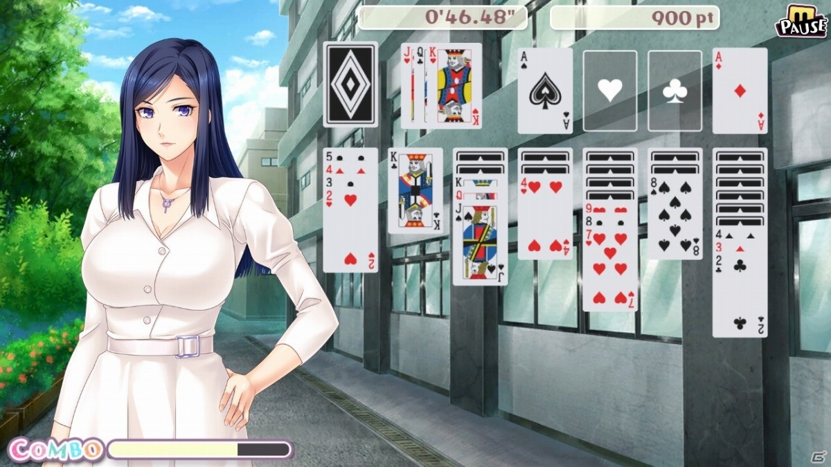 Steam「Pretty Girls Klondike Solitaire」が発売！美少女キャラクターたちとクロンダイクルールのソリティアを楽しもうの画像5