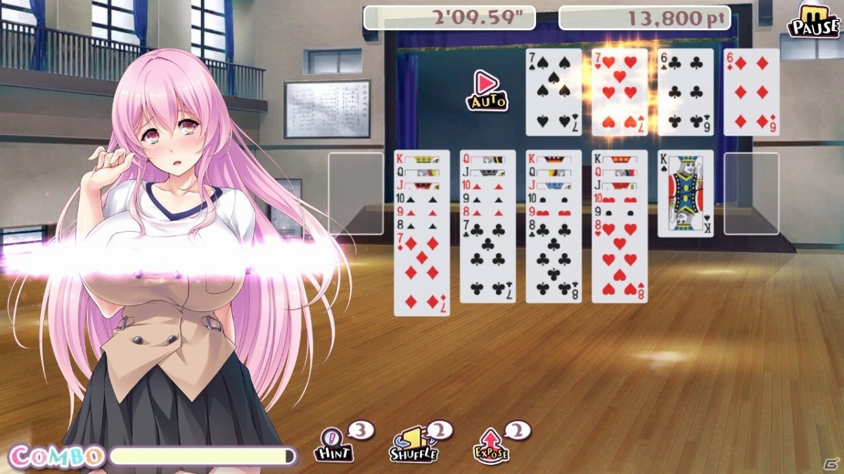 Steam「Pretty Girls Klondike Solitaire」が発売！美少女キャラクターたちとクロンダイクルールのソリティアを楽しもうの画像7