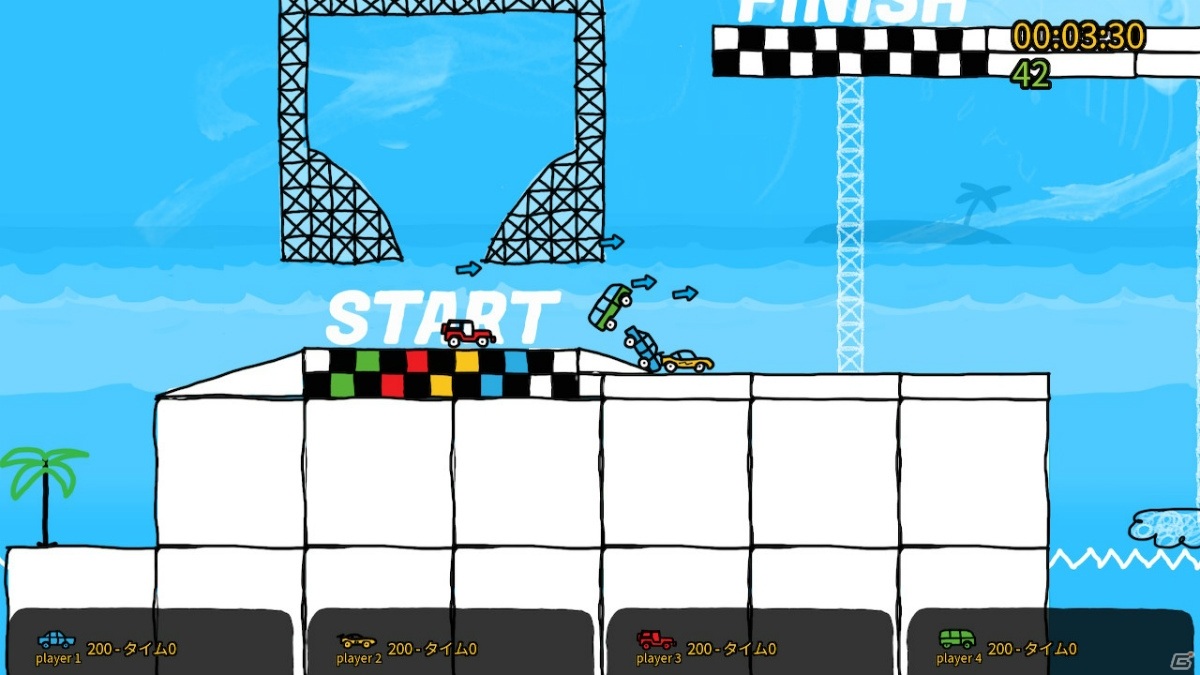 スケッチブックで遊ぶハチャメチャなドライビングゲーム「スケッチブックレーシング」がSwitch向けに12月に配信！の画像5