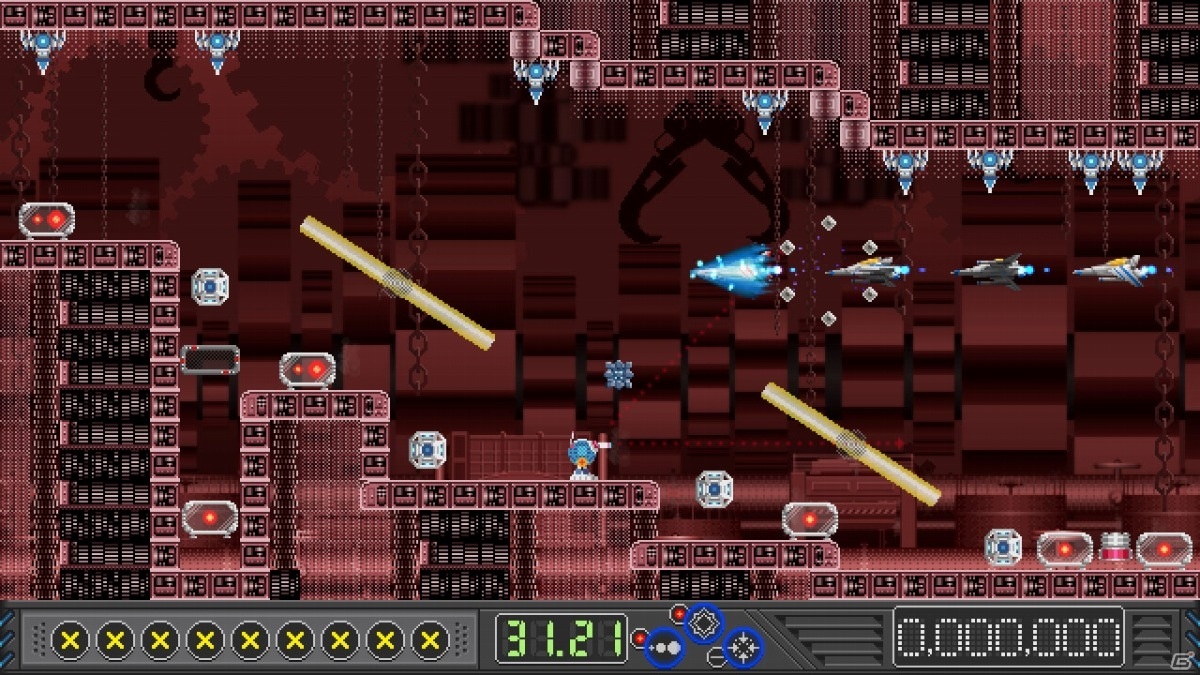 Switch「ツクールシリーズ ステオス -雇われ砲撃手の哀愁歌-」が発売！二足歩行の砲台を操る横スクロールシューティング風ACTの画像5