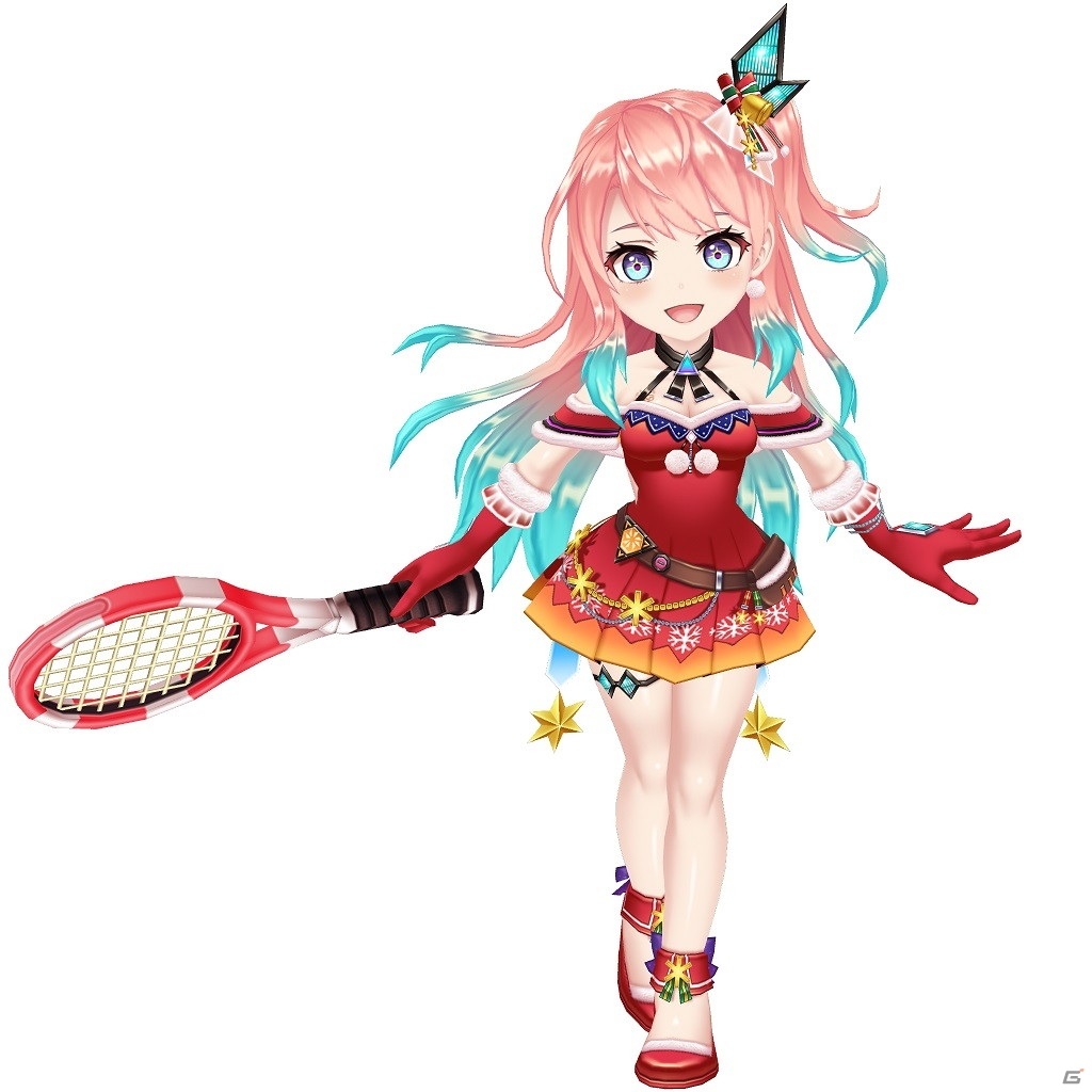 「白猫テニス」Xmas衣装のルチア（CV：悠木 碧）とジーク（CV：市川 蒼）、サテラ（CV：伊藤 かな恵）が登場！の画像8