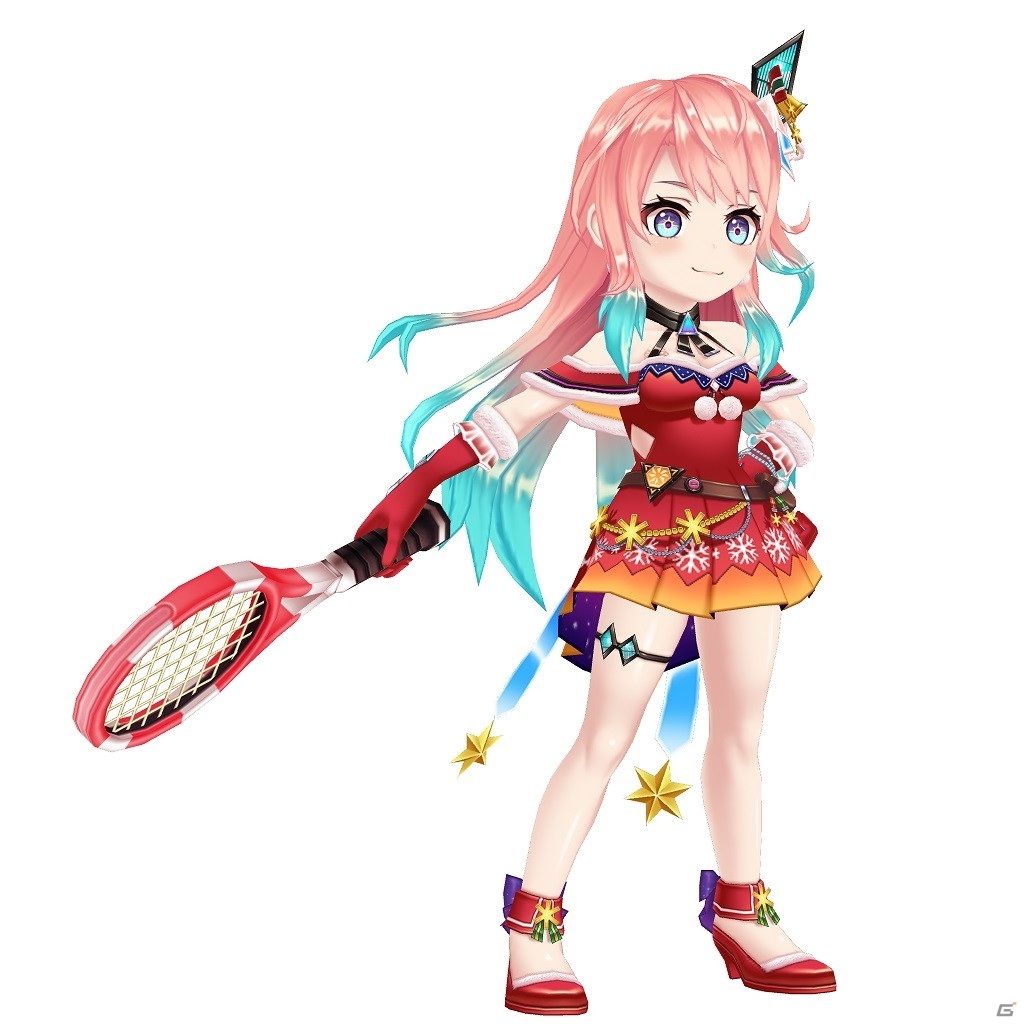 「白猫テニス」Xmas衣装のルチア（CV：悠木 碧）とジーク（CV：市川 蒼）、サテラ（CV：伊藤 かな恵）が登場！の画像9