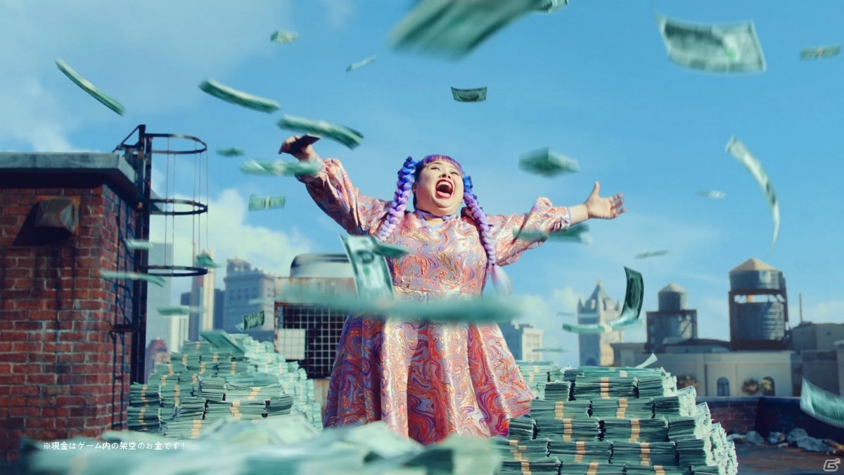 「A.I.M.$ -All you need Is Money-」渡辺直美さんがド派手なアクションを繰り広げる新TVCMが放送開始！の画像11