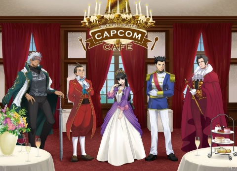 カプコンカフェ池袋店で「逆転裁判」シリーズとのコラボが開催決定！メインビジュアルも公開の画像1