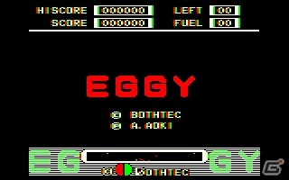 飛来する物資を回収していく横スクロールアクション「EGGY（PC-6001版）」が「プロジェクトEGG」で無料配信！の画像1