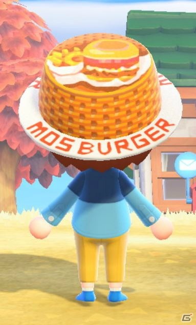モスバーガーが「あつまれ どうぶつの森」で使えるマイデザインを配布！オニポテやモスチキンで全身コーディネートの画像12