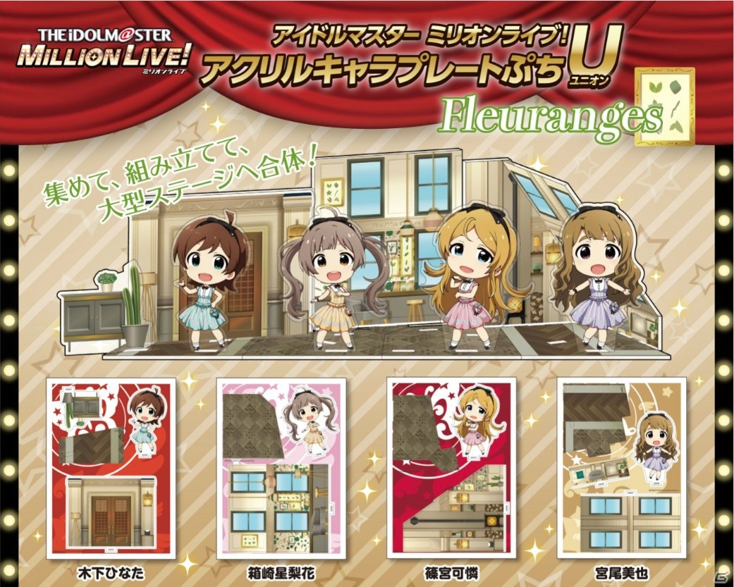 「アイドルマスター ミリオンライブ！ アクリルキャラプレートぷちU」より「miraclesonic★expassion」と「Fleuranges」が2021年2月に発売！の画像3