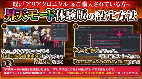 Steam版「ARIA CHRONICLE - アリアクロニクル -」12月下旬のアップデートで新コンテンツ「昇天モード」が実装決定！の画像6