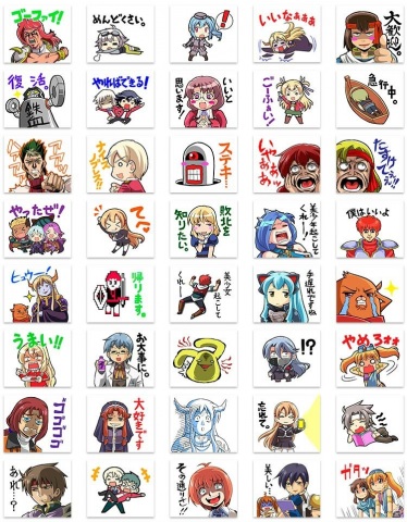 ファルコムのLINEスタンプ第34弾「も～っと集まれ！ファルコム学園」が発売！の画像1