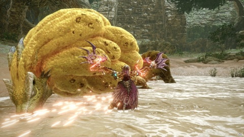 「モンスターハンターライズ」弓、双剣の紹介映像が解禁！弓にはスタミナ急速回復アクション、双剣にはクナイを使った新アクションが登場の画像7