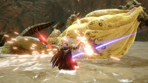 「モンスターハンターライズ」弓、双剣の紹介映像が解禁！弓にはスタミナ急速回復アクション、双剣にはクナイを使った新アクションが登場の画像8
