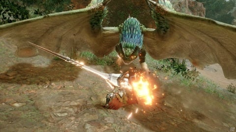 「モンスターハンターライズ」太刀、ランスの紹介映像が解禁！飛翔蹴りやアンカーレイジなど新アクションに注目の画像10