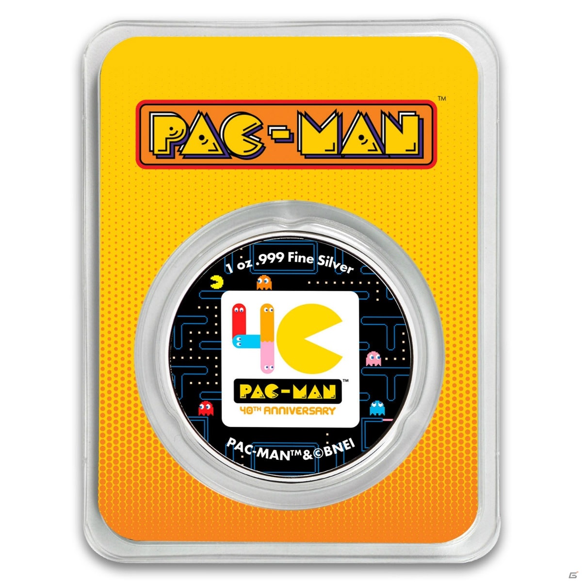 「パックマン40周年記念コイン」が登場！250ドル金貨と2ドル銀貨、2ドルカラー銀貨の3種がラインナップの画像10