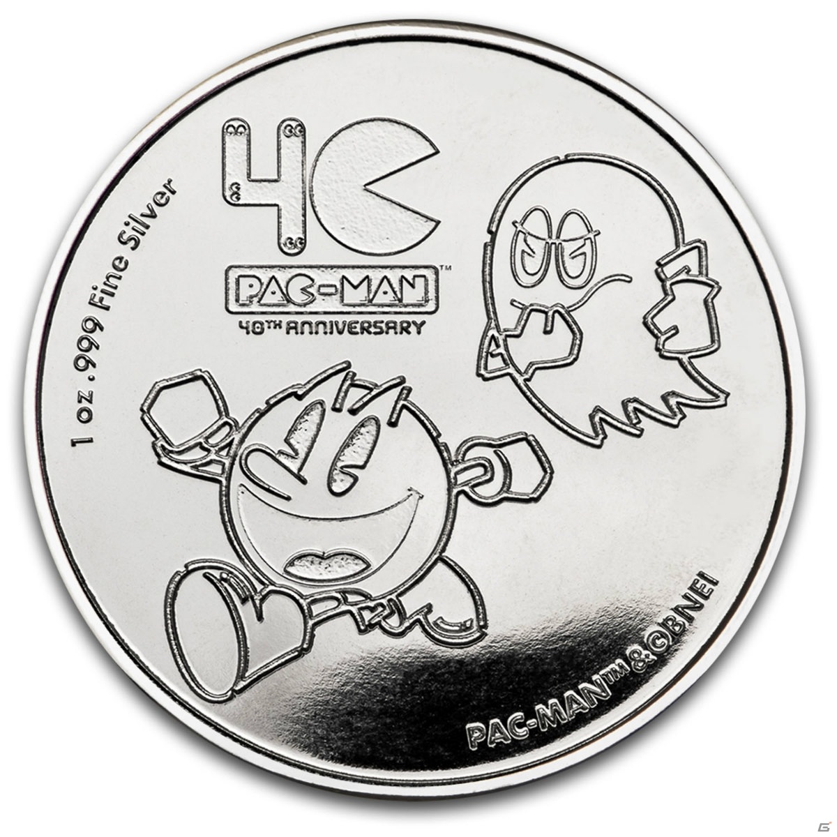 「パックマン40周年記念コイン」が登場！250ドル金貨と2ドル銀貨、2ドルカラー銀貨の3種がラインナップの画像6