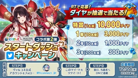 「ヴァルキリーコネクト」にて「にじさんじ」とのコラボ第2弾が12月24日より開催！の画像5