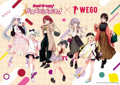 「バンドリ！ ガールズバンドパーティ！」と「WEGO」のコラボアイテム第4弾が発売！の画像1