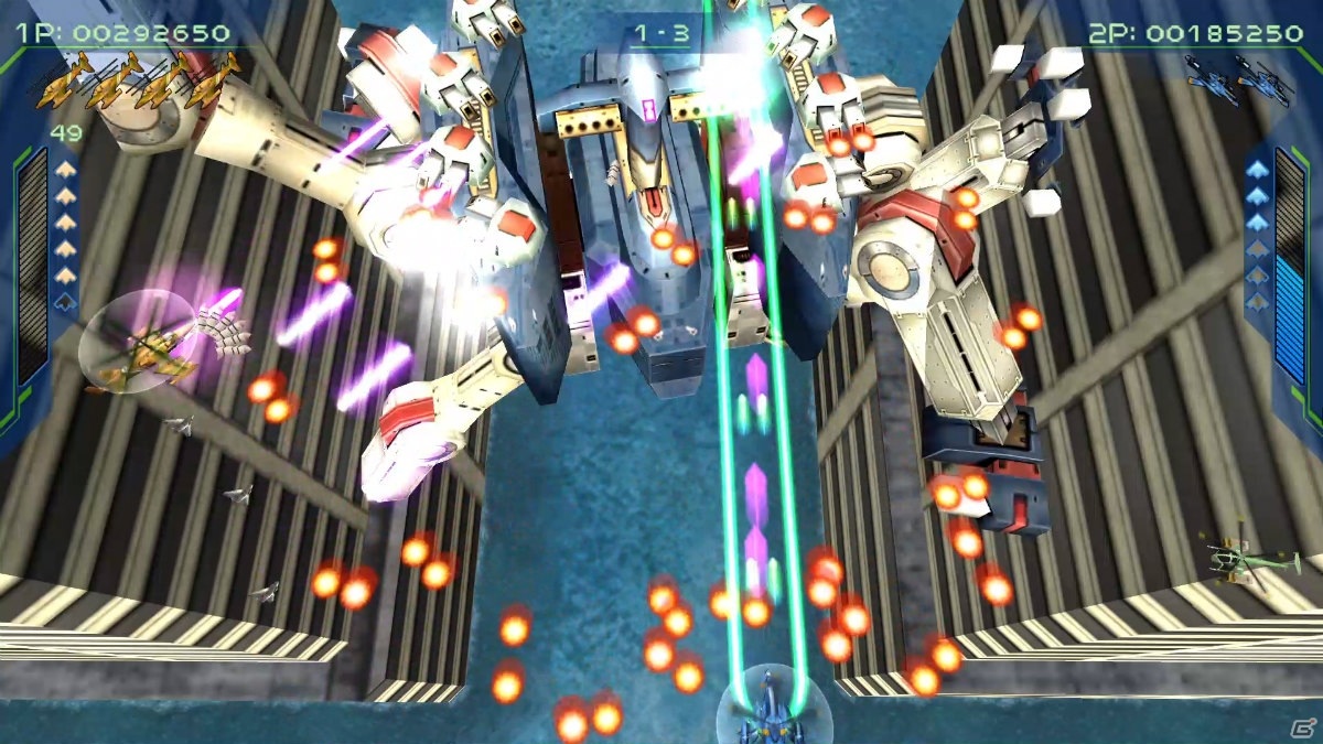 彩京の全方位スクロールSTG「ゼロガンナー2-」がSteamで発売！スコアアタック専用モードやオンラインランキングを搭載の画像3